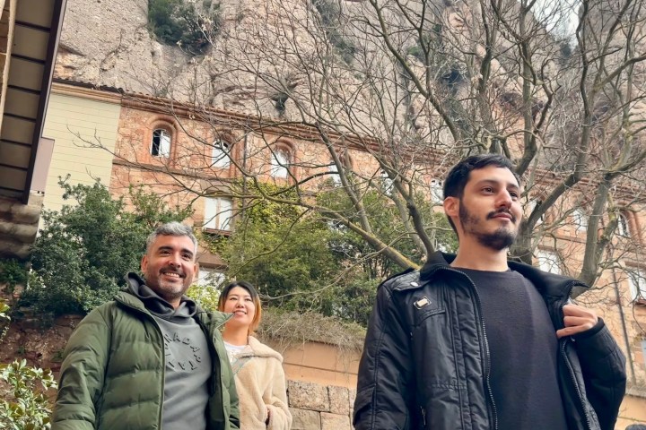 a group of people posing for the camera