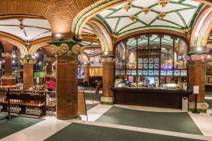 a glass display case